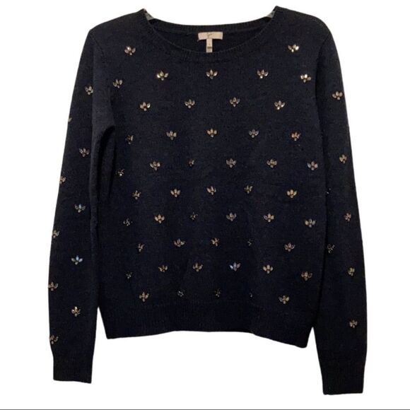 Joie Myron Embellished Wool & Cashmere Sweater - Picture 2 of 6